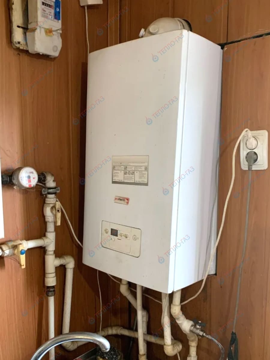 Течь и падение давления газового котла